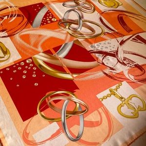 Cartier authentic 100% silk square scarf
